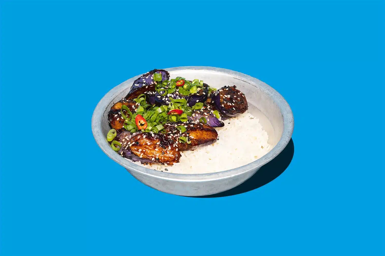 Aubergines Hong Shao on Rice